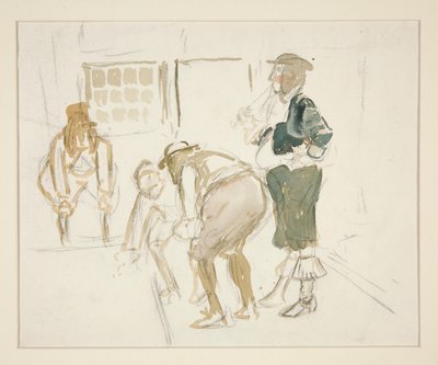 Estudo provável para de Edwin Austin Abbey