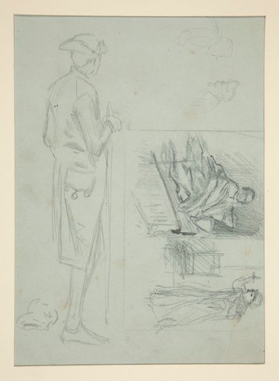 Folha de esboços de Edwin Austin Abbey