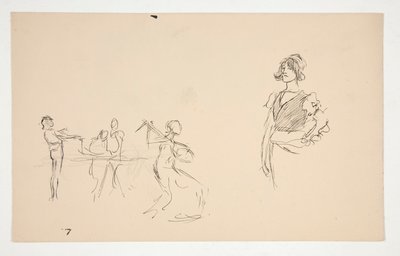 Folha de esboços de Edwin Austin Abbey