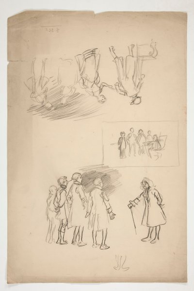 Folha de estudos de Edwin Austin Abbey