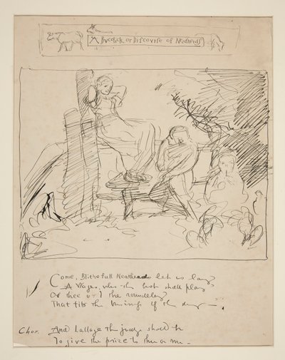 Esboço para um verso: de Edwin Austin Abbey