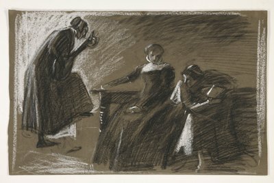 Esboço para uma peça de Shakespeare não identificada de Edwin Austin Abbey