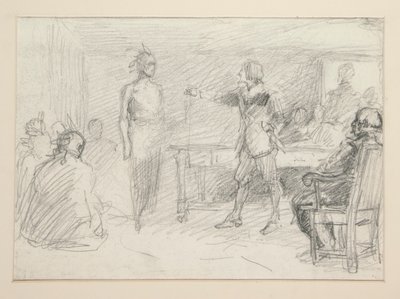 Estudo para de Edwin Austin Abbey