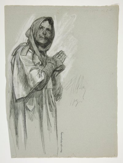 Estudo para de Edwin Austin Abbey