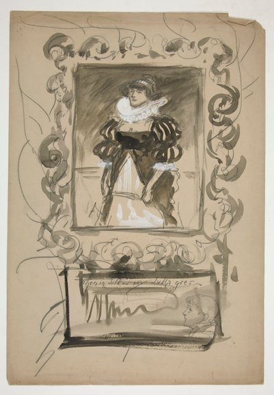 Estude para de Edwin Austin Abbey