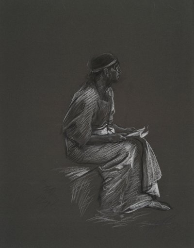 Estude para de Edwin Austin Abbey
