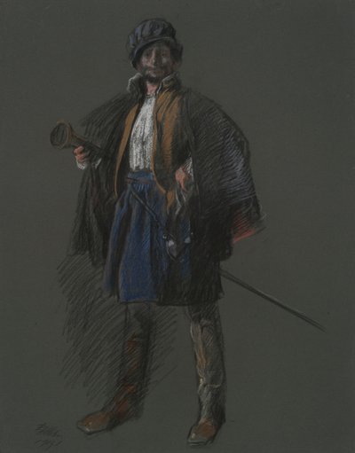 Estudo para Apoteose da Pa.: Hudson (?) de Edwin Austin Abbey