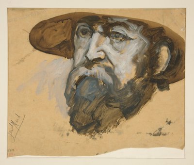Estudo para General Meade: esboço para mural para o edifício do Capitólio estadual em Harrisburg, Pensilvânia, 1902-1911 (completado por John Singer Sargent) de Edwin Austin Abbey