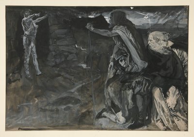 Estudo para o Rei Lear (?) de Edwin Austin Abbey