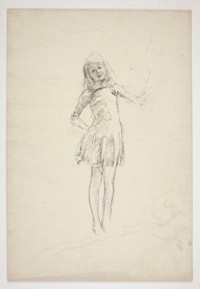 Estudo para Puck, de A Midsummer Night de Edwin Austin Abbey