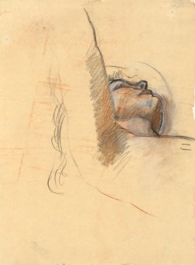 Estudo para O Espírito da Luz - decoração mural no Edifício State Capitol em Harrisburg, Pennsylvania, 1902-1911 (concluído por John Singer Sargent) de Edwin Austin Abbey