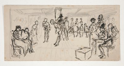 Estude para um de Edwin Austin Abbey