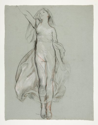 Estudo para figura central em de Edwin Austin Abbey