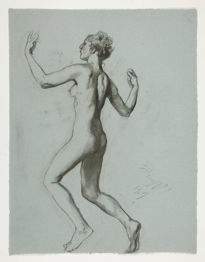 Estudo para figura de 10 da manhã em de Edwin Austin Abbey