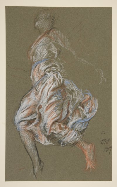 Estudo para figura de 11 da manhã em de Edwin Austin Abbey