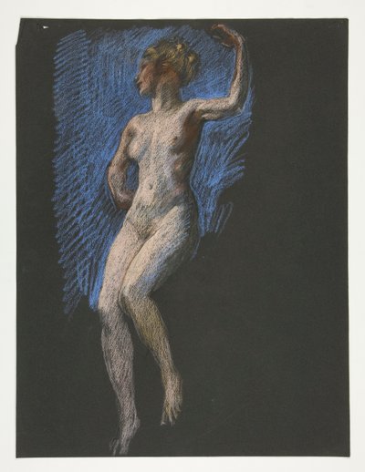 Estudo para figura de 4 pm em de Edwin Austin Abbey