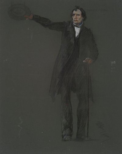 Estudo para a figura de Thaddeus Stevens, em de Edwin Austin Abbey