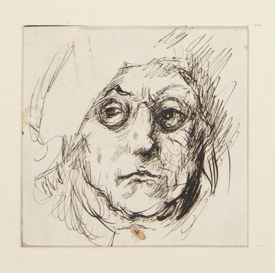 Estudo de Benjamin Franklin para os murais no edifício do Capitólio do Estado em Harrisburg, Pennsylvania, 1902-1911 (concluído por John Singer Sargent) de Edwin Austin Abbey