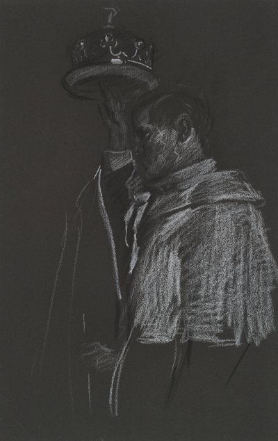 Estudo de pares para a coroação de Edward VII de Edwin Austin Abbey
