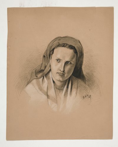 Estudo de uma mulher de Edwin Austin Abbey
