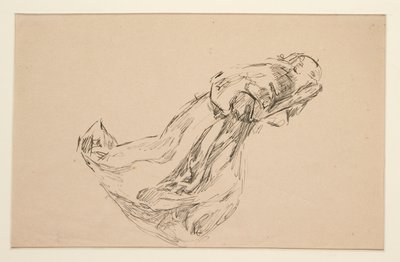 Estudo de um anjo (para vitrais? para teto?) de Edwin Austin Abbey