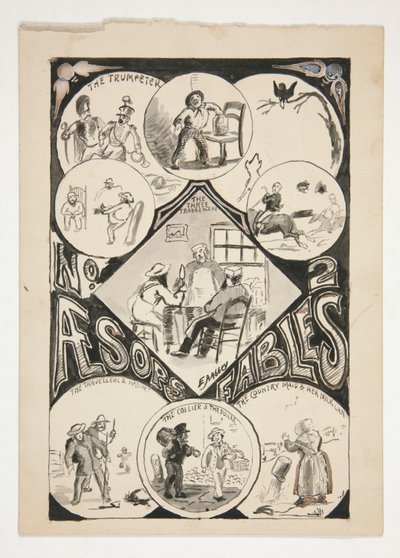 Página de título para Esopo de Edwin Austin Abbey