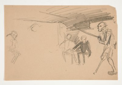 Ilustração não identificada para Oliver Goldsmith de Edwin Austin Abbey