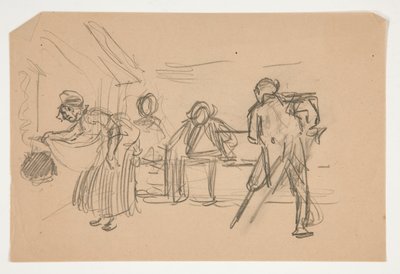 Ilustração não identificada para Oliver Goldsmith de Edwin Austin Abbey