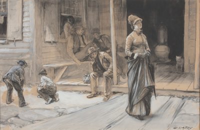 Com orgulho em sua testa de Edwin Austin Abbey