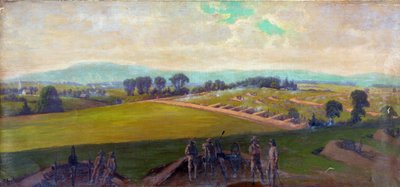 Guerra Civil Americana 1861-1865: Batalha de Gettysburg 1-3 de Julho de 1863. As mais pesadas baixas americanas em qualquer outra na guerra. Última posição do Exército da Virgínia, comandada pelo General Lee