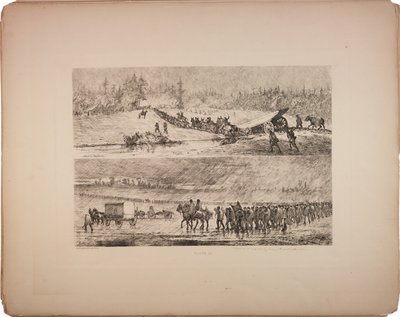 Preso na lama, 1876 de Edwin Austin Forbes