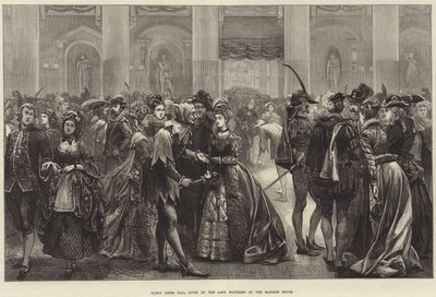 Fancy Dress Ball dada pela Lady Mayoress na Mansion House de Edwin Buckman