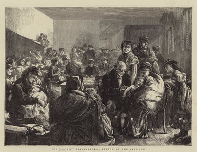 O distrito Vaccinator, um esboço no East-End de Edwin Buckman