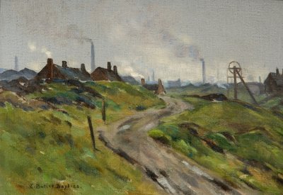 Paisagem de Black Country (óleo sobre tela) de Edwin Butler Bayliss