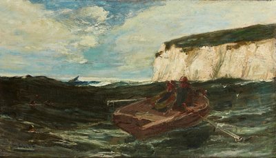 Pescadores de lagosta (óleo sobre tela) de Edwin Ellis