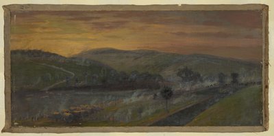 Fuga do Exército da Virgínia, comandado pelo General Lee, sobre o rio Potomac, perto de Williamsport de Edwin Forbes