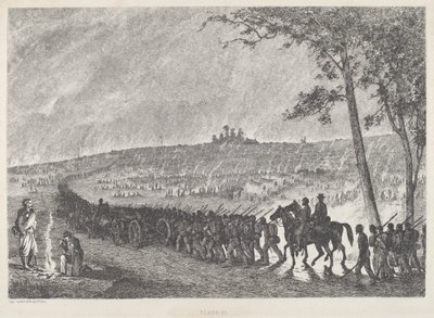 Indo para o acampamento à noite de Edwin Forbes