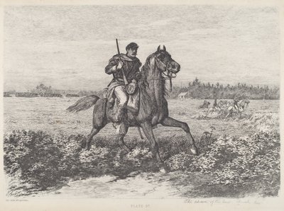 O avanço da cavalaria de Edwin Forbes
