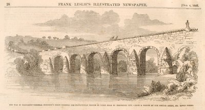 A Guerra em Maryland, do Jornal Ilustrado de Frank Leslie, 4 de outubro de 1862 de Edwin Forbes