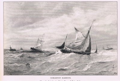Porto de Gorleston, de The Magazine of Art 1893, Cassell and Company de Edwin Hayes