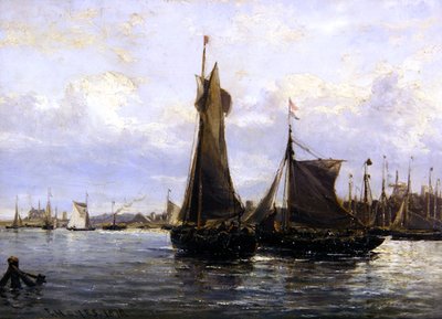 Porto de Gorlston, 1878 de Edwin Hayes