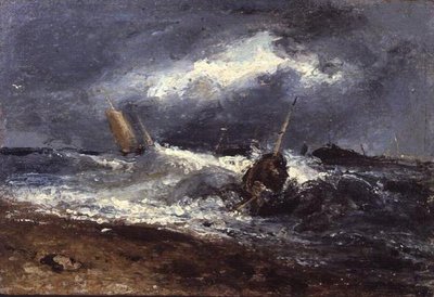 Cena da Tempestade de Edwin Hayes