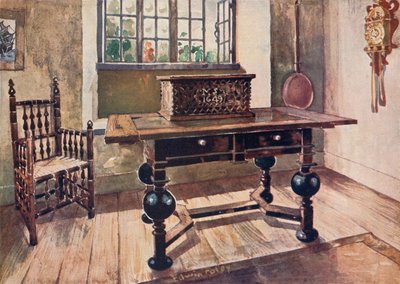 Sala de estar do primeiro colono da Virgínia de Edwin John Foley