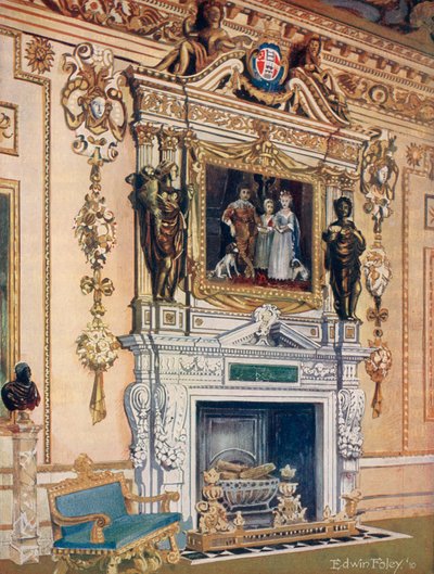 Chaminé no Quarto Duplo Cubo, Wilton House de Edwin John Foley