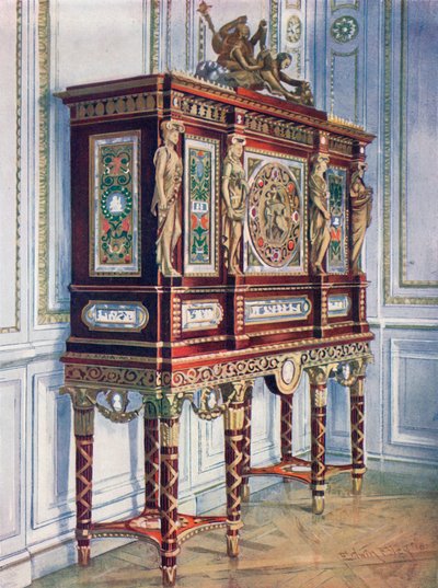 Gabinete de Joias da Rainha Maria Antonieta: De Mogno, Dourado, Incrustado, Esculpido e Com Placas Pintadas de Edwin John Foley