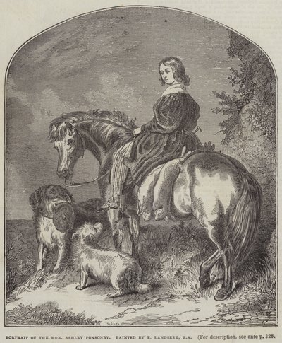 Retrato da Honorável Ashley Ponsonby de Edwin Landseer