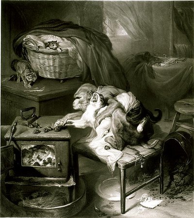 A Pata do Gato (gravura) de Edwin Landseer