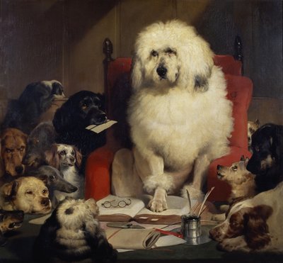 Julgamento pelo Júri, ou Lei, c.1840 (óleo sobre tela) de Edwin Landseer