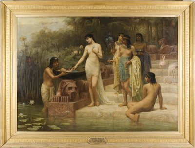 A Filha do Faraó - O Achado de Moisés de Edwin Longsden Long