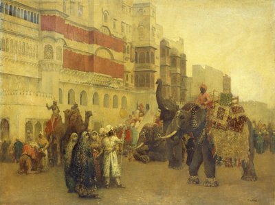 Um dia de festa em Bekanir-Beloochistan de Edwin Lord Weeks
